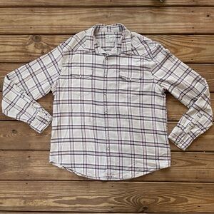 Lucky Brand Plaid Snap Button Shirt Women’s M Western Pearl Snap Flannel